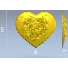 Сердце-плакетка с розами и надписью "С днём рождения" - STL для ЧПУ