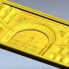 Palace Square arch relief - 3D STL model for CNC