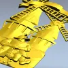 3D модель STL - Санчо у мельниц для ЧПУ