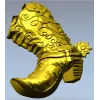 3D модель ковбойского сапога со шпорой (STL для ЧПУ)