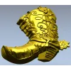 3D модель ковбойского сапога со шпорой (STL для ЧПУ)