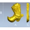3D модель ковбойского сапога со шпорой (STL для ЧПУ)