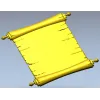Scroll Relief STL for CNC Router - Aged Parchment Panel