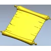 Scroll Relief STL for CNC Router - Aged Parchment Panel