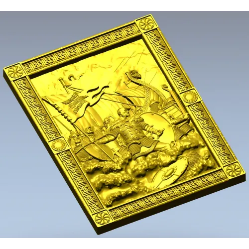 Sviatoslav bas-relief STL for CNC milling