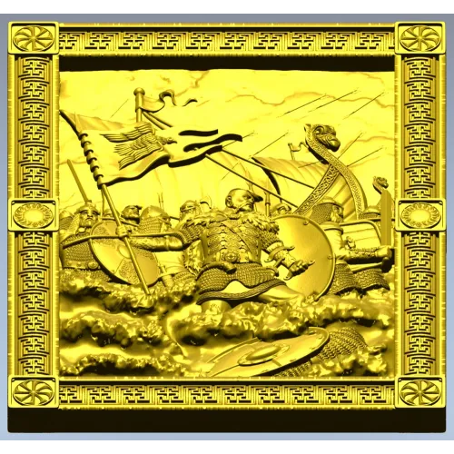 Sviatoslav bas-relief STL for CNC milling