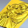 Иосиф Обручник с Младенцем - рельефная 3D модель STL для ЧПУ