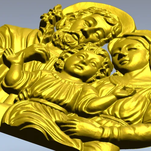 Святое Семейство - 3D модель в формате STL для ЧПУ
