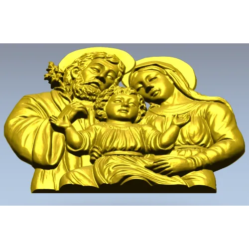 Святое Семейство - 3D модель в формате STL для ЧПУ