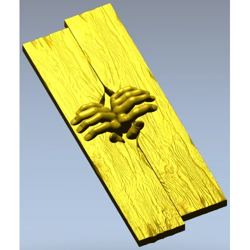 Сильные руки - 3D панно в формате STL для ЧПУ