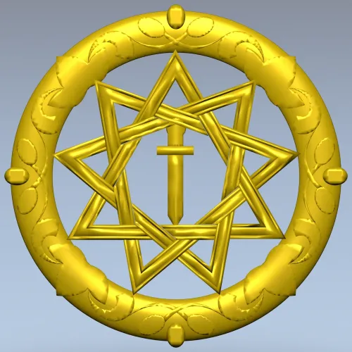 Знак Вечной Звезды - 3D модель STL для ЧПУ