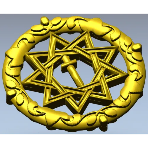 Знак Вечной Звезды - 3D модель STL для ЧПУ