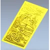 Панель "Сказочный корабль" - 3D модель STL для ЧПУ