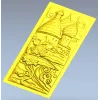 Вертикальная рельефная панель "Сказочный терем" - stl модель для ЧПУ