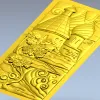 Вертикальная рельефная панель "Сказочный терем" - stl модель для ЧПУ
