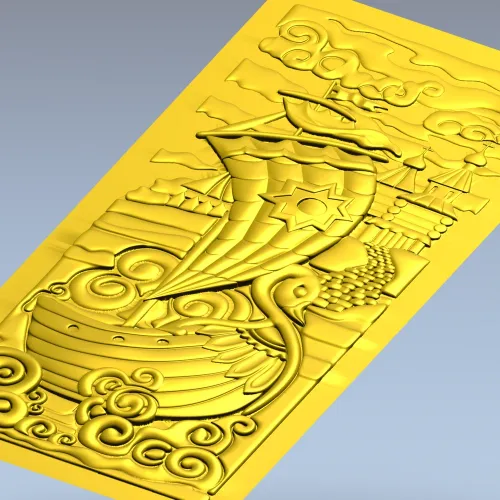 Сказочная ладья - 3D модель STL для ЧПУ