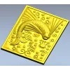 Панно "Карп в волнах" - 3D модель STL для ЧПУ