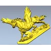 3D модель STL - Пегас на облаках для ЧПУ фрезера