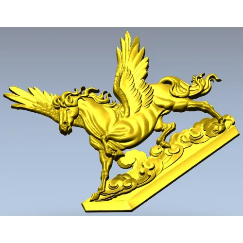 3D модель STL - Пегас на облаках для ЧПУ фрезера