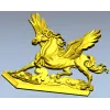 3D модель STL - Пегас на облаках для ЧПУ фрезера