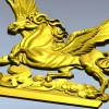 3D модель STL - Пегас на облаках для ЧПУ фрезера
