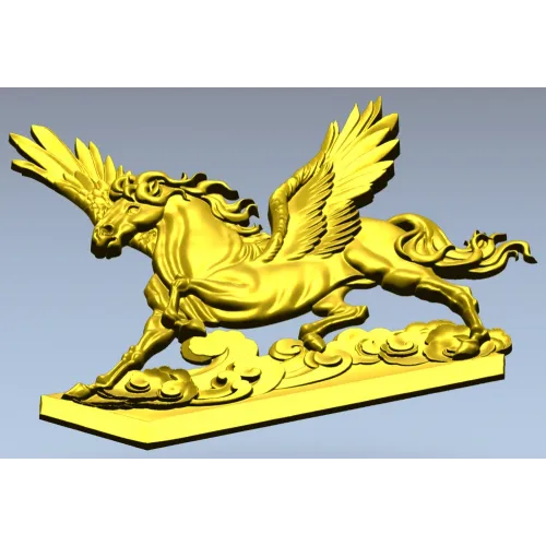 3D модель STL - Пегас на облаках для ЧПУ фрезера
