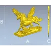 3D модель STL - Пегас на облаках для ЧПУ фрезера