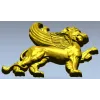 Крылатый лев - декоративный барельеф в формате STL для ЧПУ
