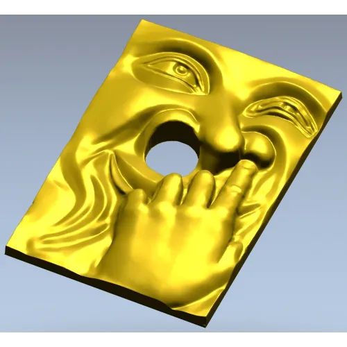 3D модель панели "Весёлый насмешник" в формате STL для ЧПУ