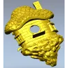 Mosscap Nest - detailed birdhouse 3D model (STL) for CNC milling