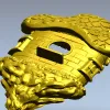 Mosscap Nest - detailed birdhouse 3D model (STL) for CNC milling