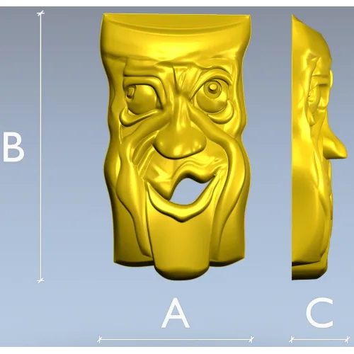 Весёлый Лик - 3D модель STL для ЧПУ