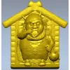 Viking in a Birdhouse - STL 3D Model for CNC