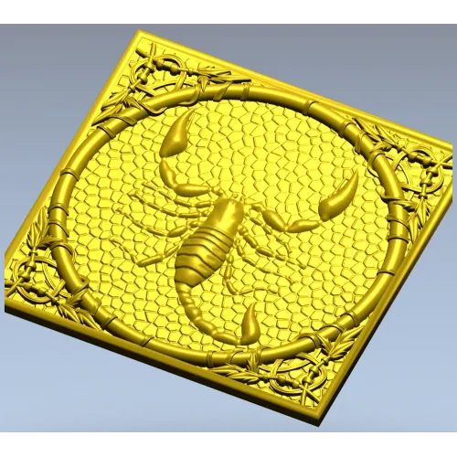 Рельефная панель "Скорпион" - 3D модель STL для ЧПУ