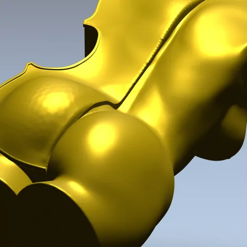Скрипичный торс - 3D модель в формате STL для ЧПУ
