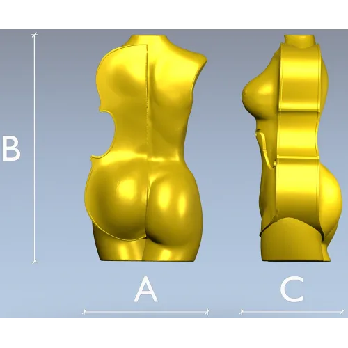 Скрипичный торс - 3D модель в формате STL для ЧПУ