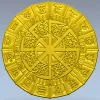 Славянский круглый оберег - 3D STL модель для ЧПУ
