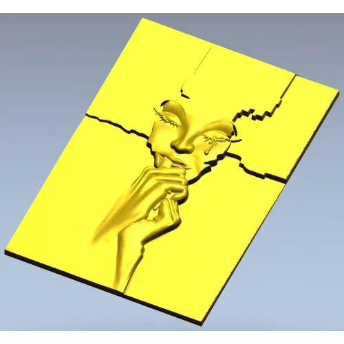 Weeping Fragment - high-relief STL 3D model for CNC milling