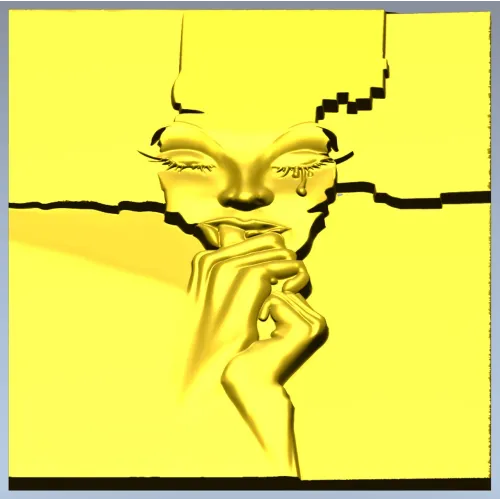 Weeping Fragment - high-relief STL 3D model for CNC milling