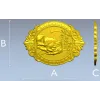 Медальон со спящим слоном - 3D модель STL для ЧПУ