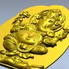 Ганеша на лотосе - 3D модель STL для ЧПУ