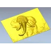 Барельеф головы слона - 3D модель STL для ЧПУ