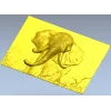 Барельеф головы слона - 3D модель STL для ЧПУ