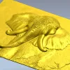 Барельеф головы слона - 3D модель STL для ЧПУ