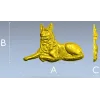Рельефная 3D модель немецкой овчарки в формате STL для ЧПУ