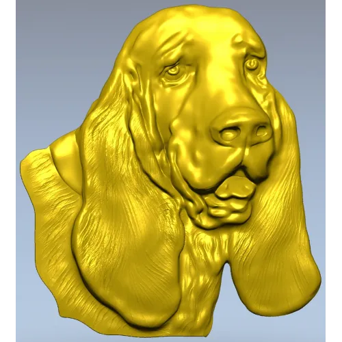 Bloodhound Head Relief STL for CNC