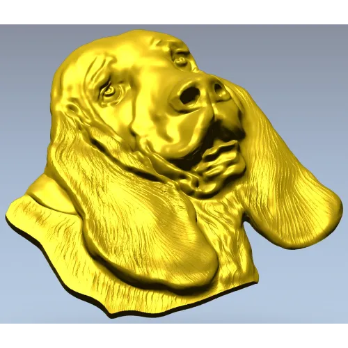 Bloodhound Head Relief STL for CNC