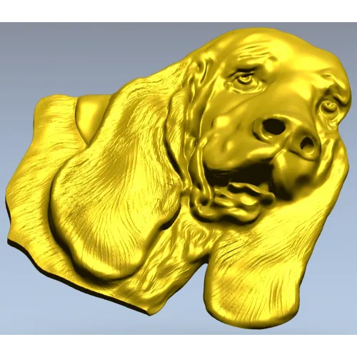 Bloodhound Head Relief STL for CNC