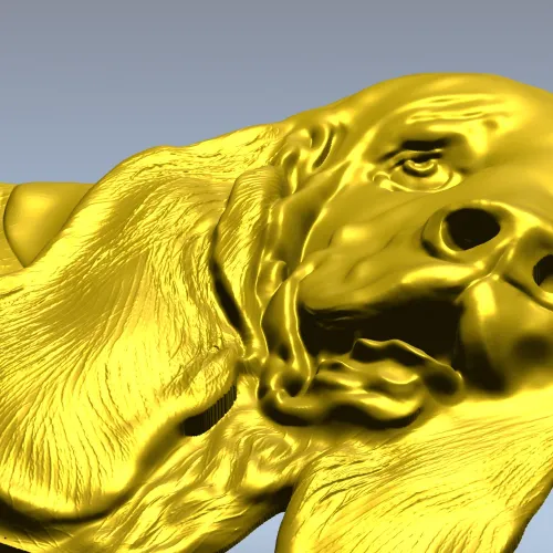 Bloodhound Head Relief STL for CNC
