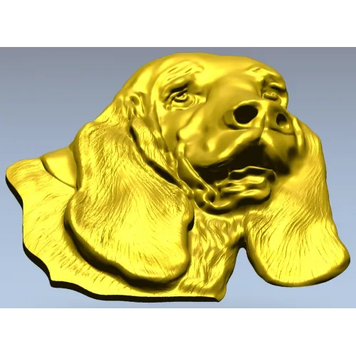 Bloodhound Head Relief STL for CNC
